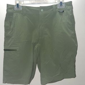 Eastern Mountain Sports Stretch Shorts - Men’s 32 - Green - Hiking Outdoor